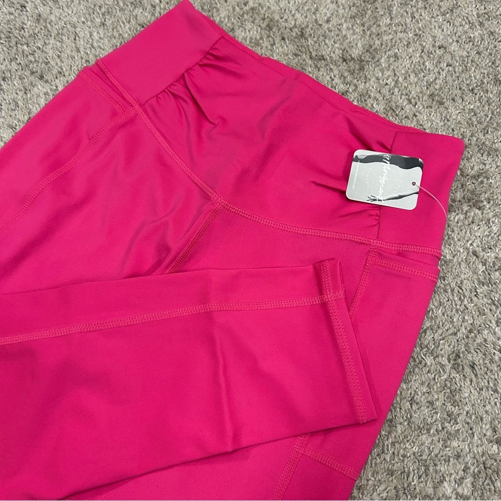 Free People Movement Breathe Easy Leggings Women’s XS Fuschia Pink New with Tags